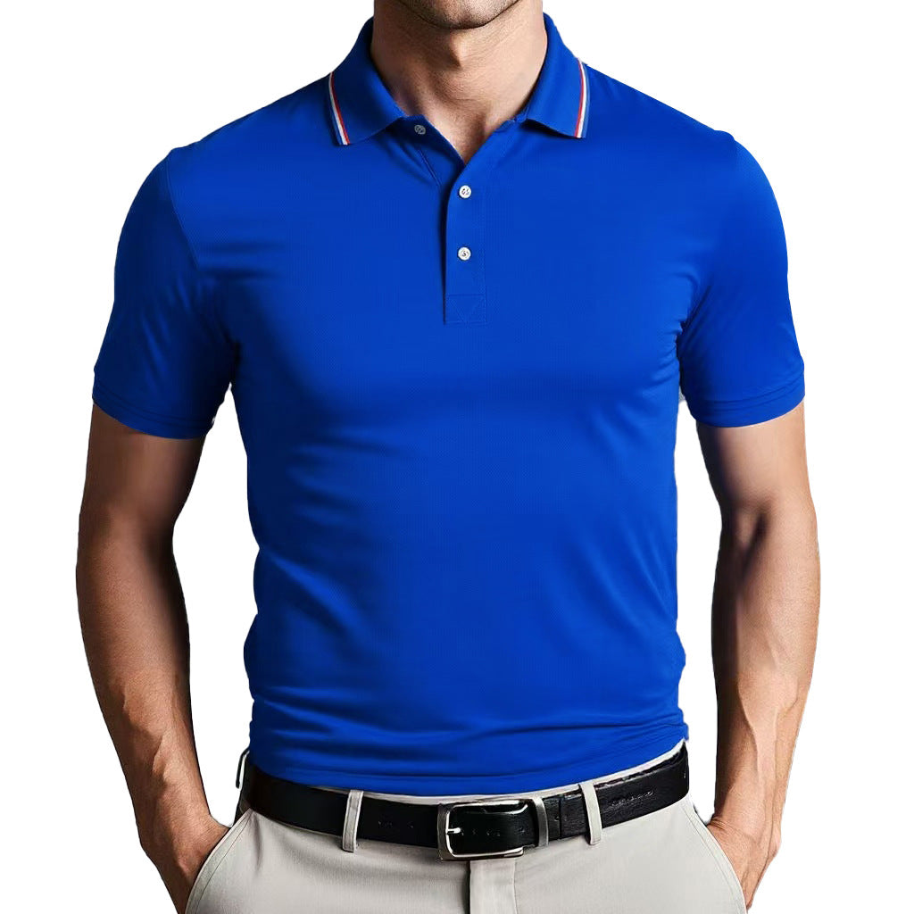 Heren polo shirt – Slim fit – Ademend katoen – Korte mouwen – Klassieke kraag