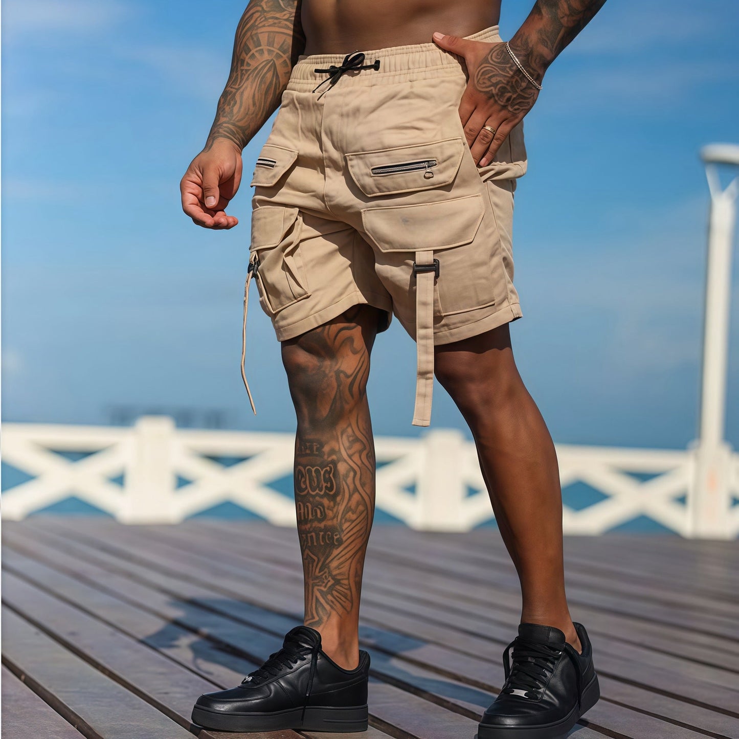 Heren Utility Shorts – Regular Fit – Ademend Materiaal – Meerdere Zakken