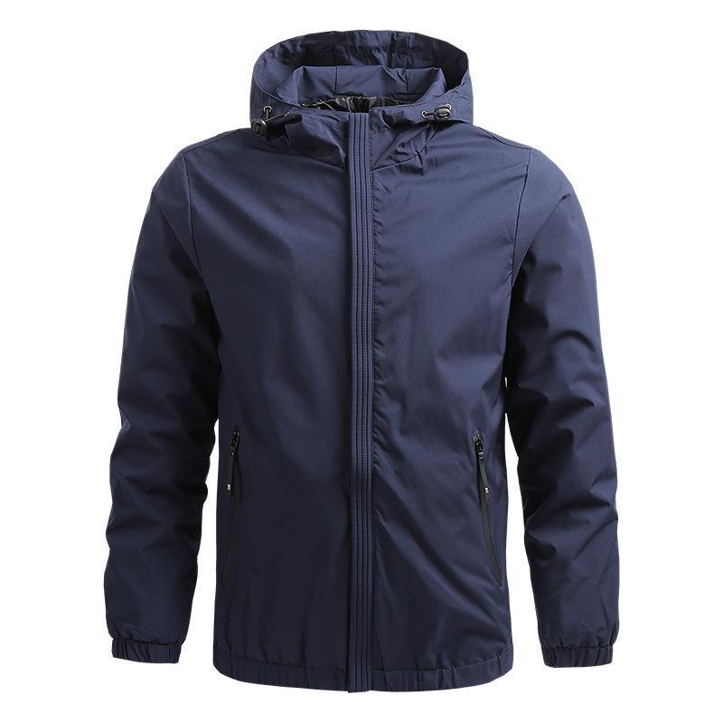 Heren Jas met Capuchon – Regular Fit – Waterafstotend – Rits – Zakken – Casual