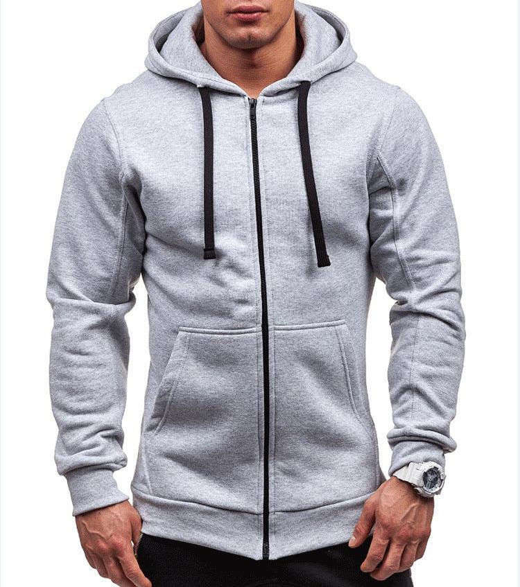Heren Hoodie Sweatjack – Katoenmix – Regular Fit – Full Zip – Casual Stijl