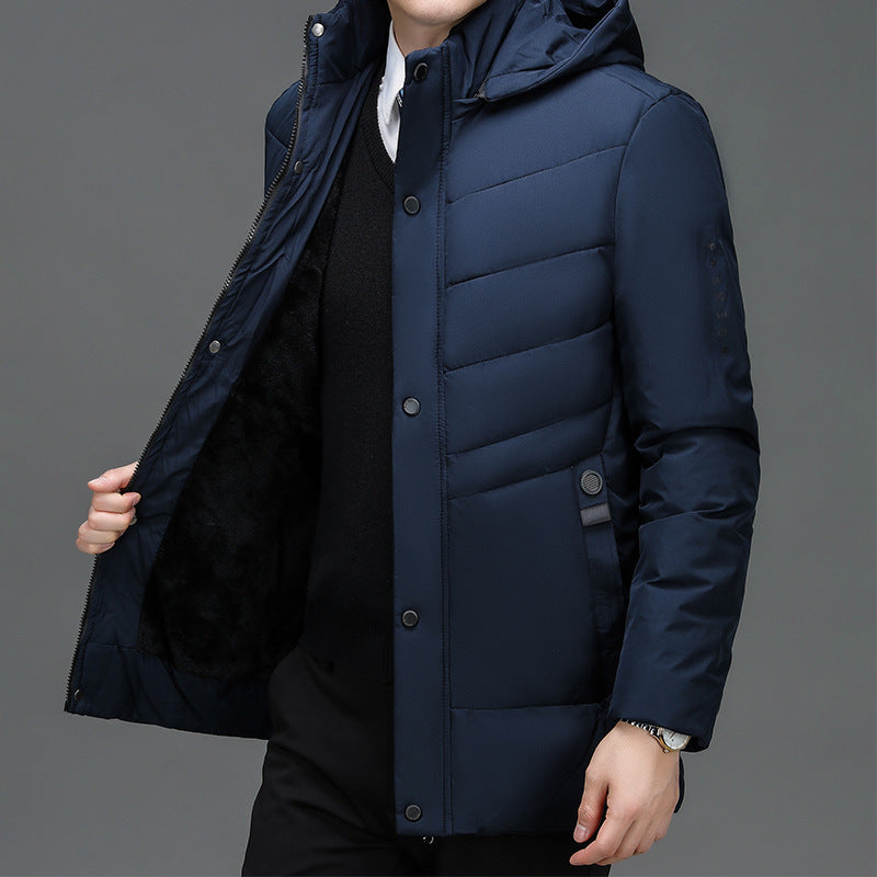Heren Parka Jas – Waterdicht – Gevoerd – Capuchon – Gestructureerde Pasvorm
