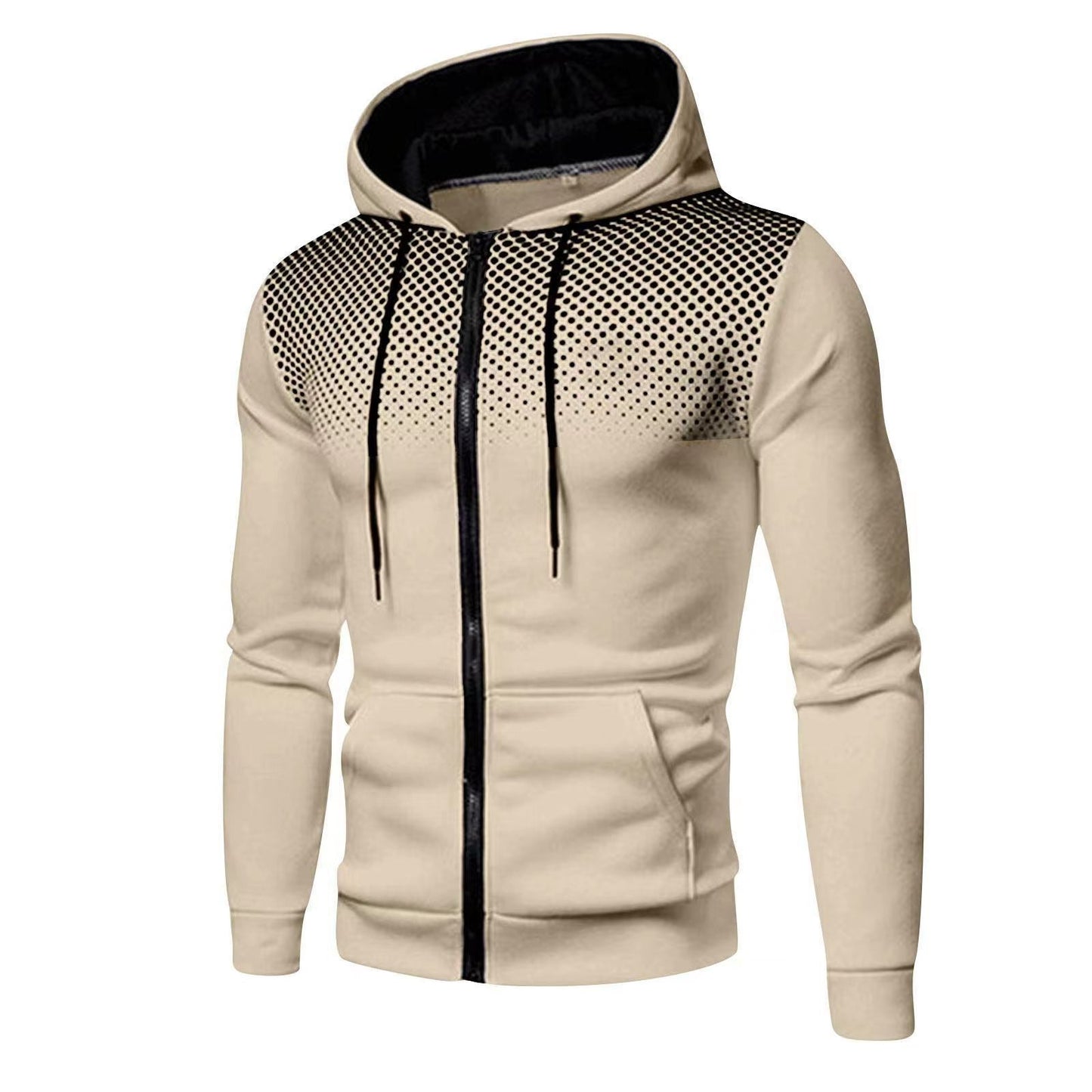 Heren Vest met Capuchon – Slim Fit – Zachte Gebreide Stof – Rits – Casual Stijl