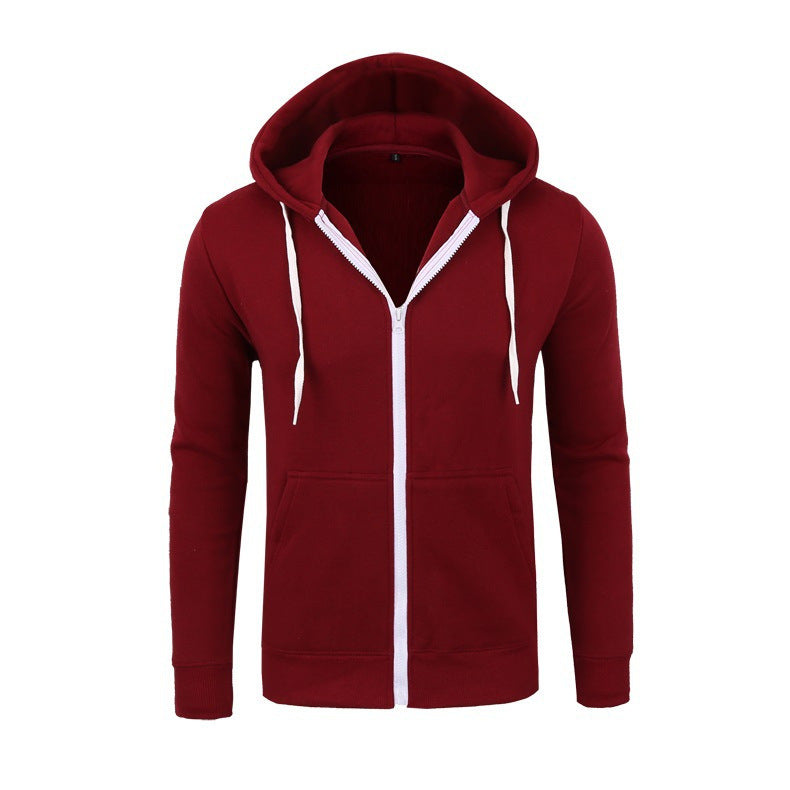 Heren Hoodie Sweatjack – Katoenmix – Regular Fit – Full Zip – Casual Stijl