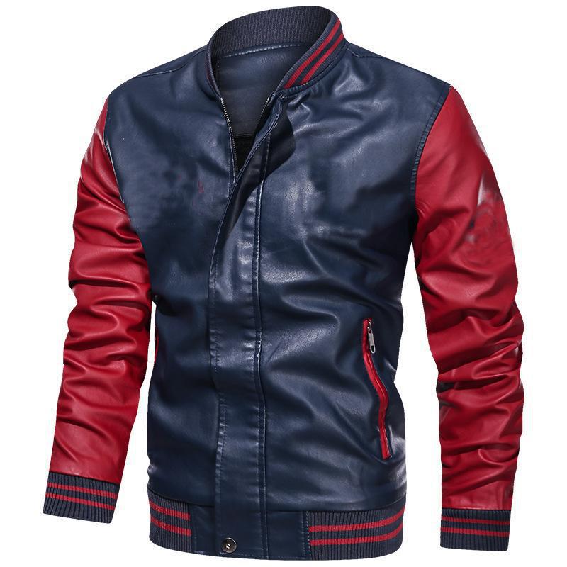 Heren Jas – Slim Fit – Glanzende Afwerking – Ritsluiting – Ribboorden – Opstaande Kraag