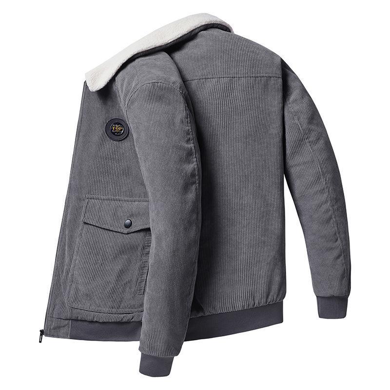 Heren Jack – Corduroy – Losse Pasvorm – Knopen – Lamswol Voering – Casual
