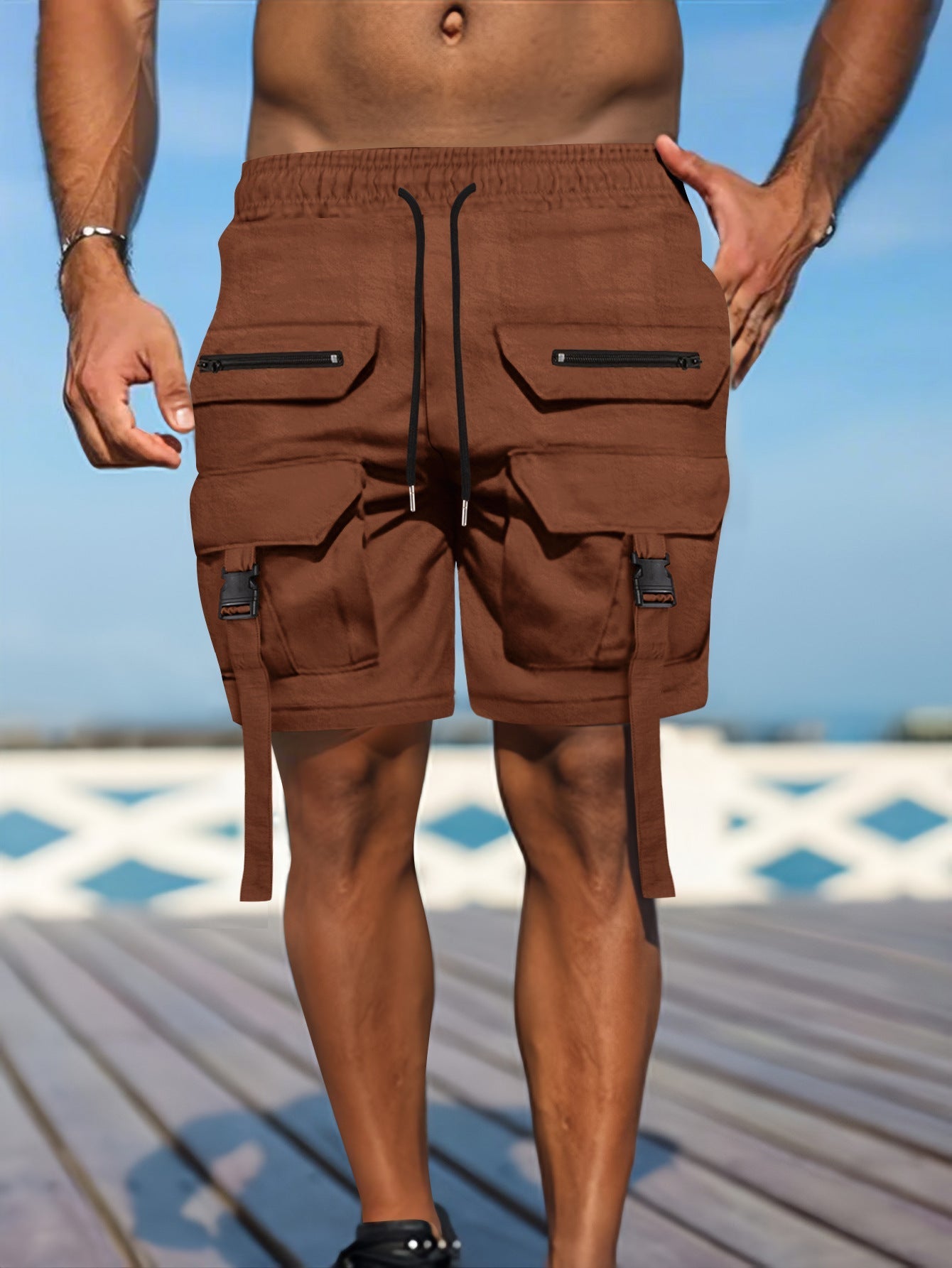 Heren Utility Shorts – Regular Fit – Ademend Materiaal – Meerdere Zakken