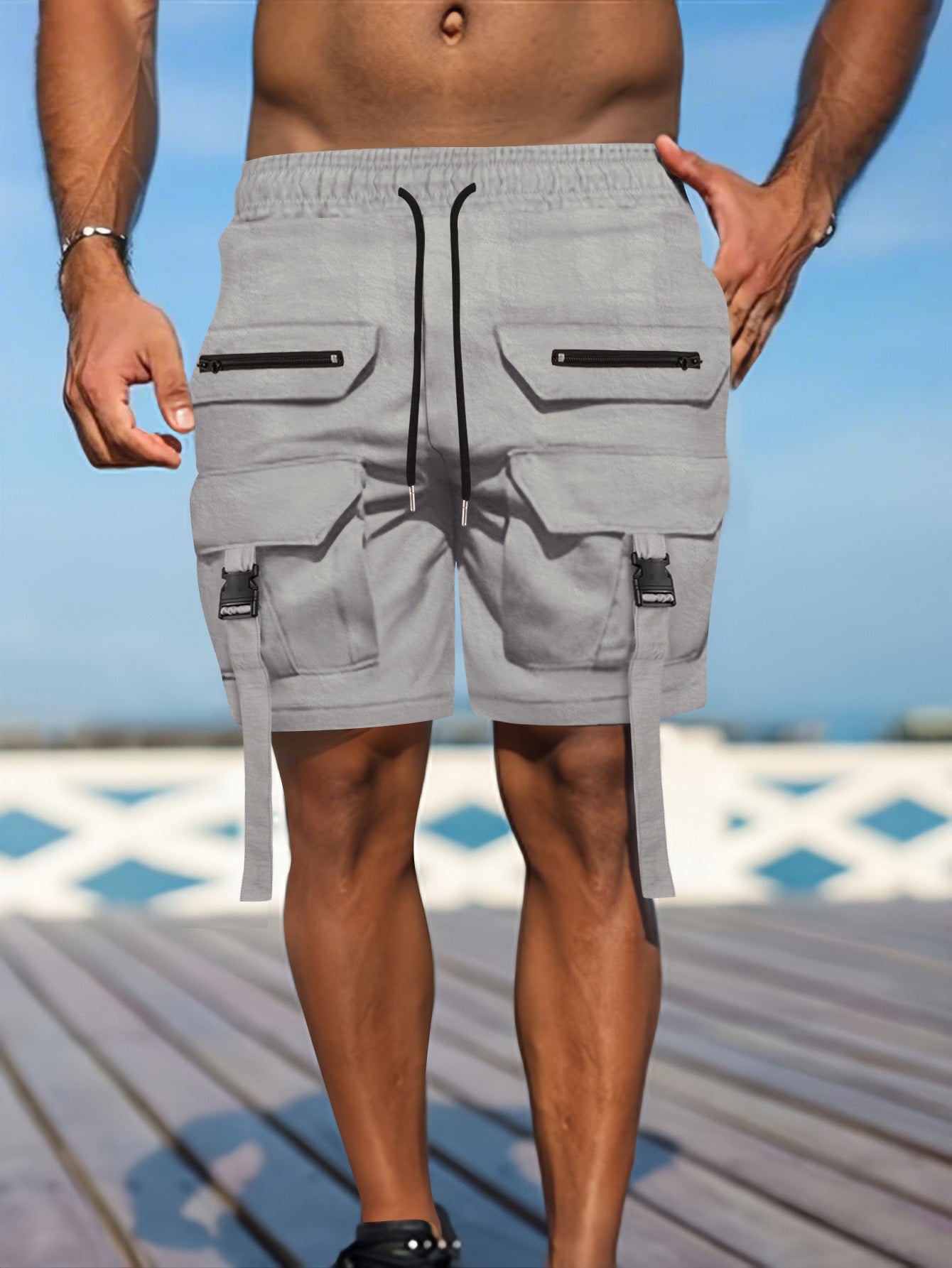 Heren Utility Shorts – Regular Fit – Ademend Materiaal – Meerdere Zakken