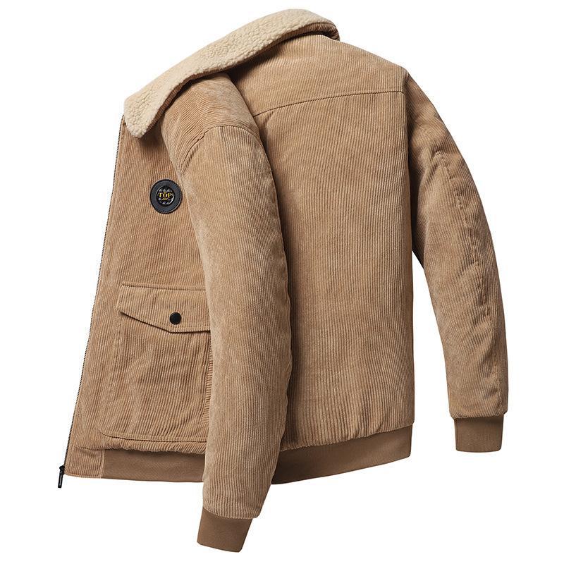 Heren Jack – Corduroy – Losse Pasvorm – Knopen – Lamswol Voering – Casual