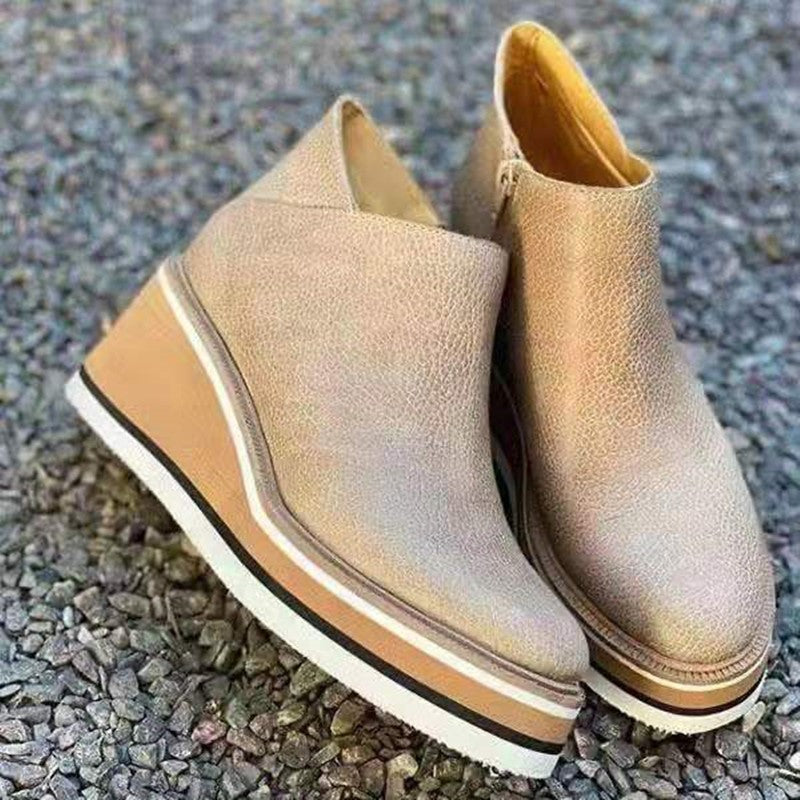 Merriane | Trendy Enkelhoge Plateau Schoenen