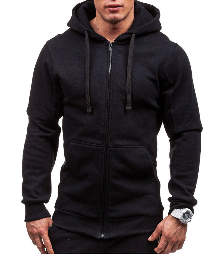 Heren Hoodie Sweatjack – Katoenmix – Regular Fit – Full Zip – Casual Stijl