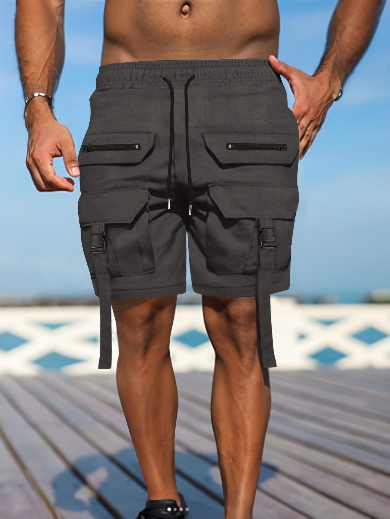 Heren Utility Shorts – Regular Fit – Ademend Materiaal – Meerdere Zakken