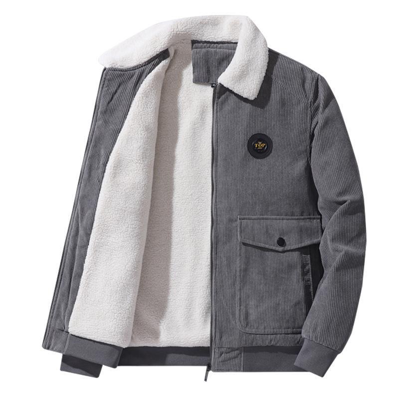 Heren Jack – Corduroy – Losse Pasvorm – Knopen – Lamswol Voering – Casual