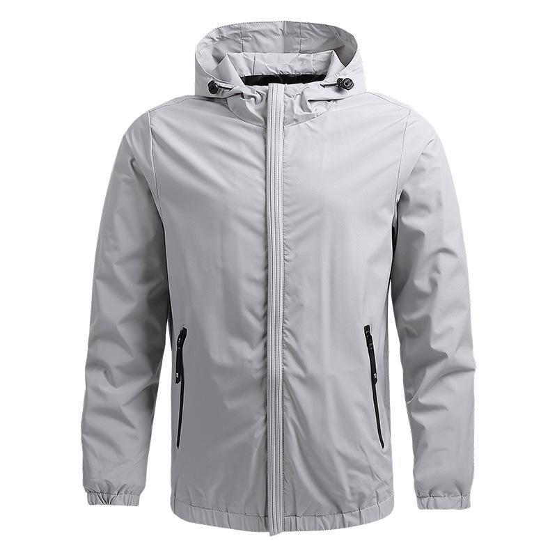 Heren Jas met Capuchon – Regular Fit – Waterafstotend – Rits – Zakken – Casual