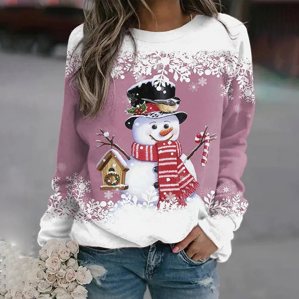 Lexxi | Dames Sneeuwman Kerst Trui