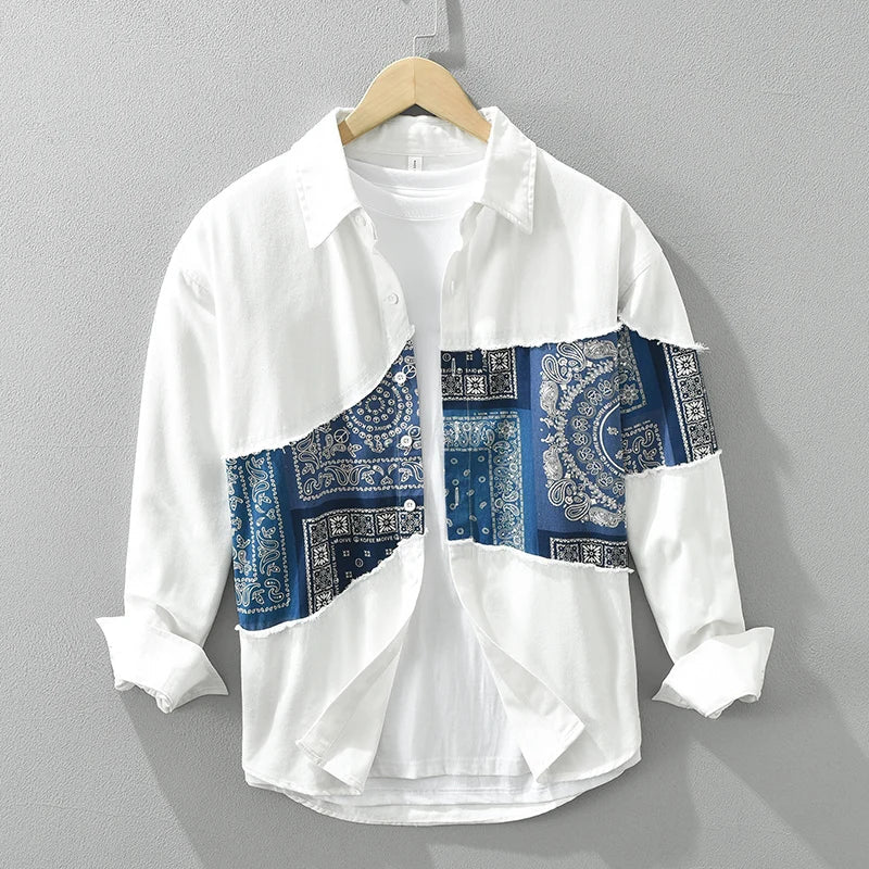 Fendral | Trendy Patchwork Overhemd
