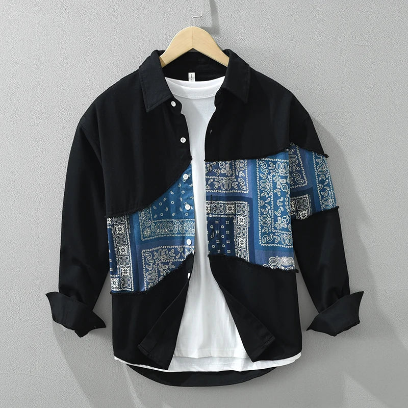Fendral | Trendy Patchwork Overhemd