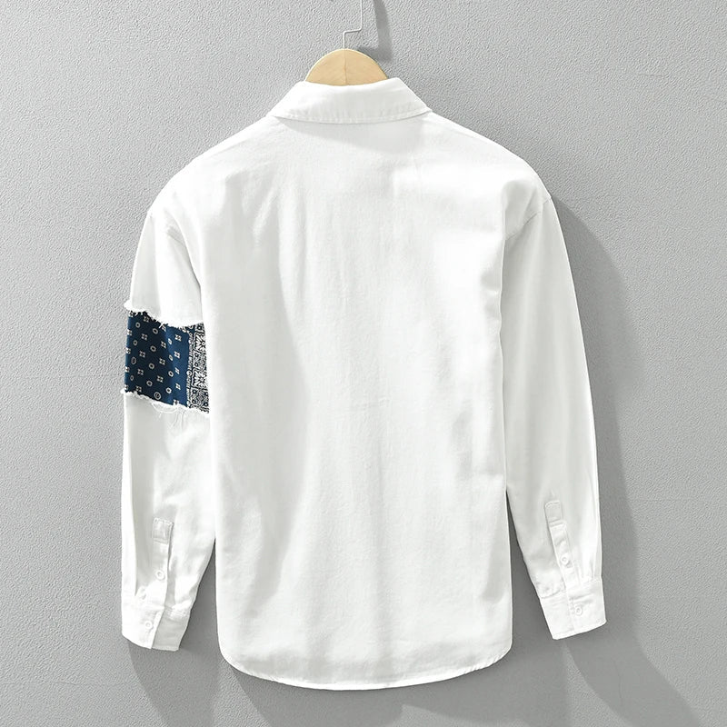 Fendral | Trendy Patchwork Overhemd