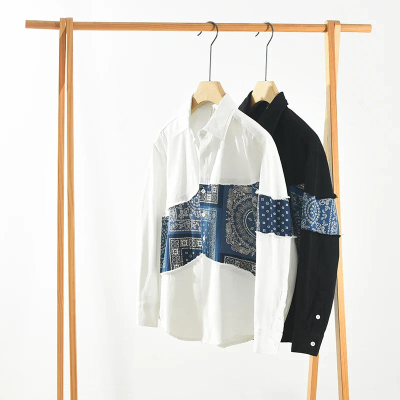 Fendral | Trendy Patchwork Overhemd