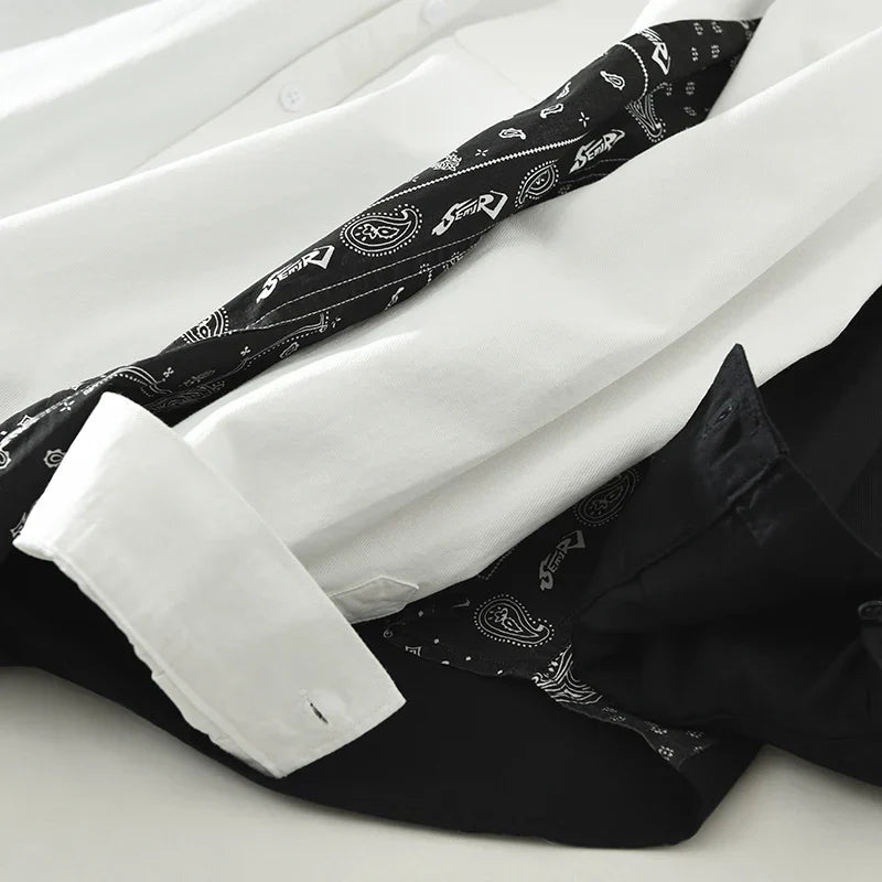 Roanric | Trendy Patchwork Overhemd