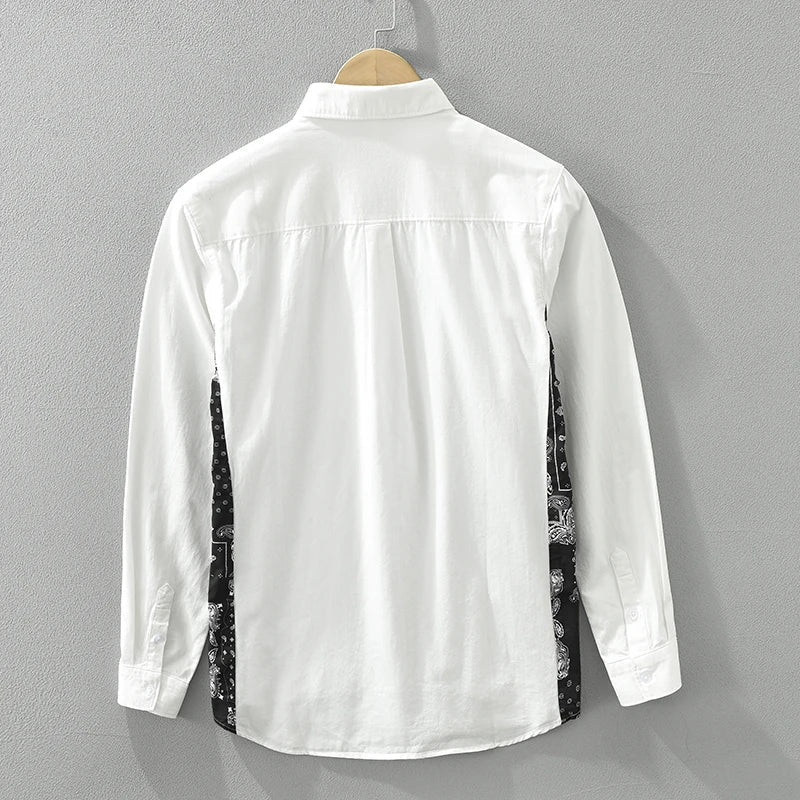 Roanric | Trendy Patchwork Overhemd