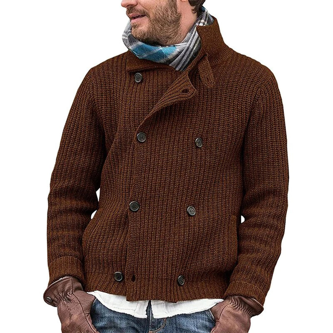 Antonie | Moderne Knoopsluiting Gebreide Trui