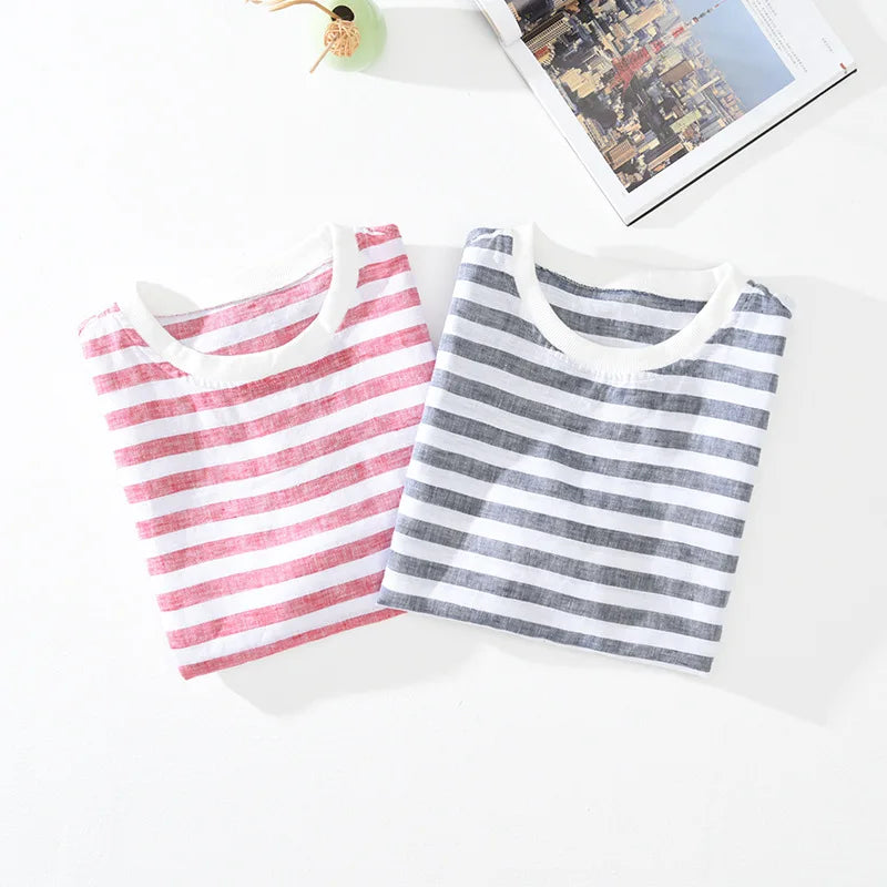Heston | Gestreept Casual T-Shirt
