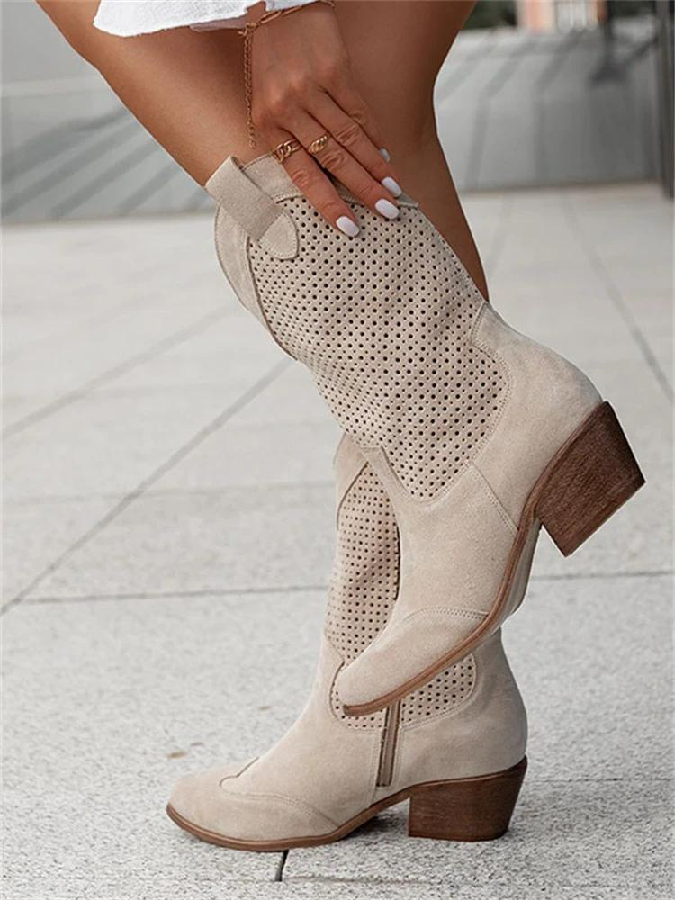 Blythe | Casual Mid-Calf Western Boots