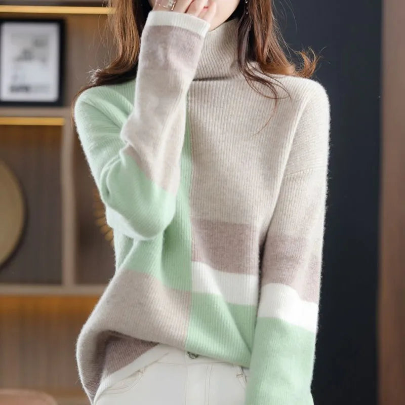 Tamera | Stijlvolle Patchwork Gebreide Coltrui