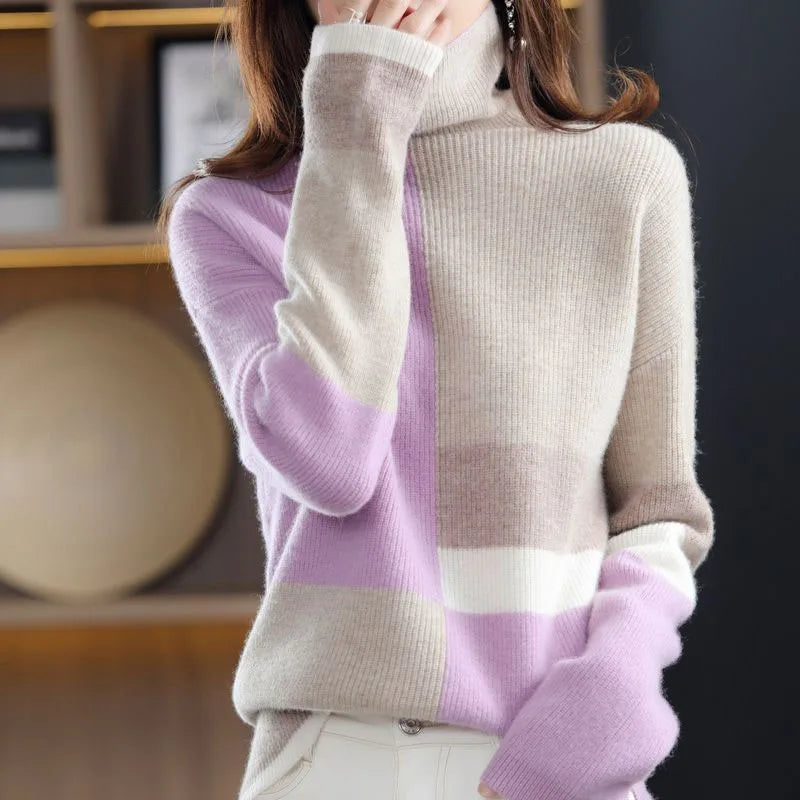 Tamera | Stijlvolle Patchwork Gebreide Coltrui
