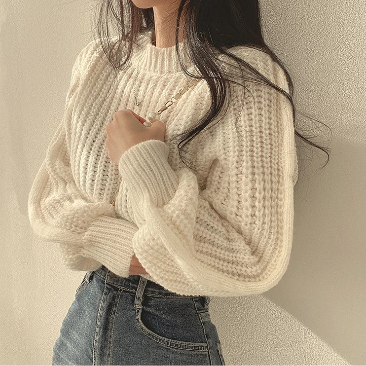 Loulou | Gebreide Cropped Trui