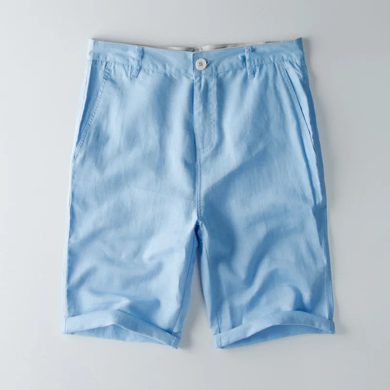 Heren Short – Relaxed Fit – Ademende Stof – Kniehoogte met Zakken
