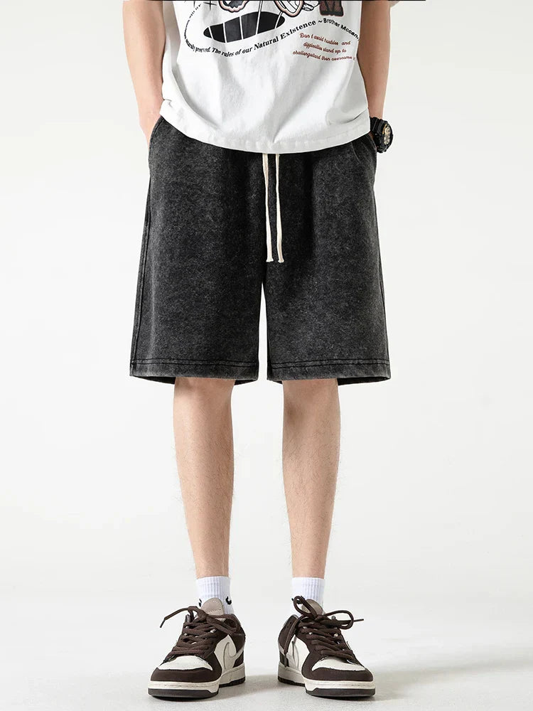 Heren Shorts – Relaxte Pasvorm – Ademend Textiel – Trekkoord