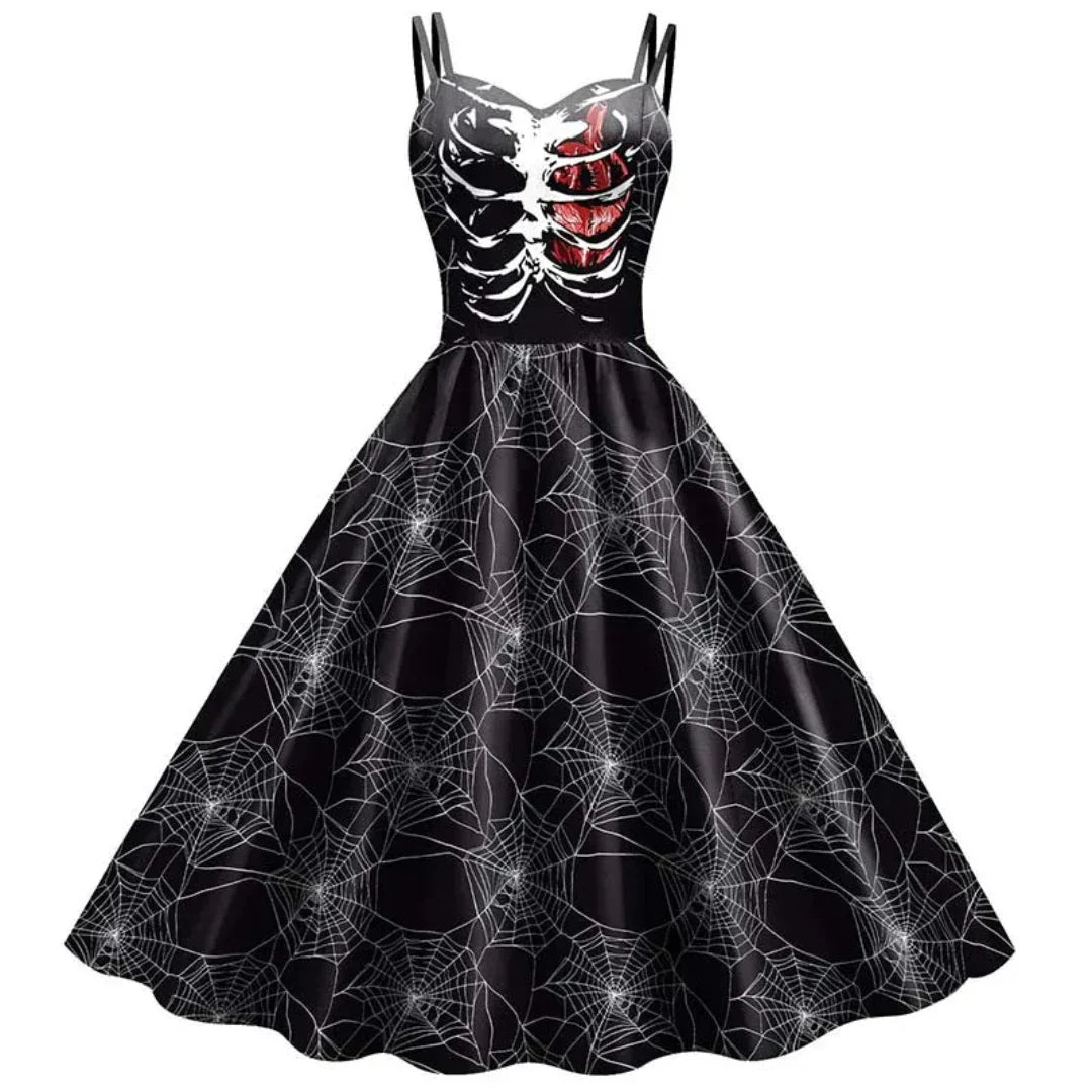 Selisse | Gotische Print Jurk