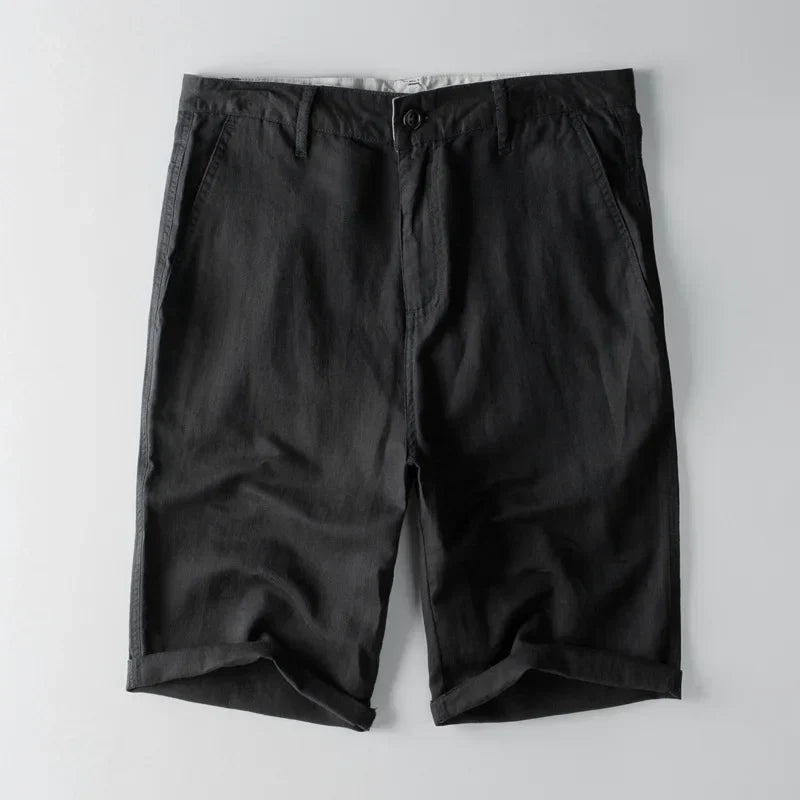 Heren Short – Relaxed Fit – Ademende Stof – Kniehoogte met Zakken