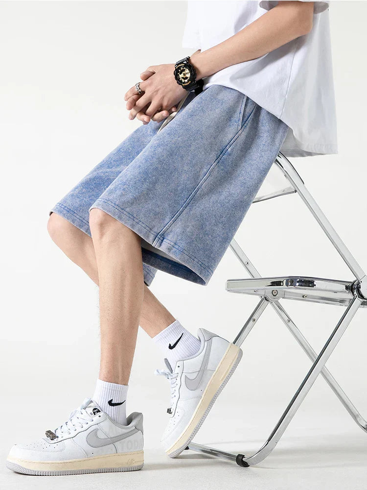 Heren Shorts – Relaxte Pasvorm – Ademend Textiel – Trekkoord