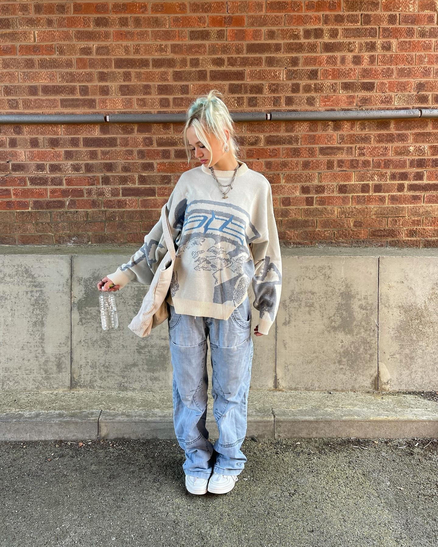 Martina | Oversized Bedrukte Trui