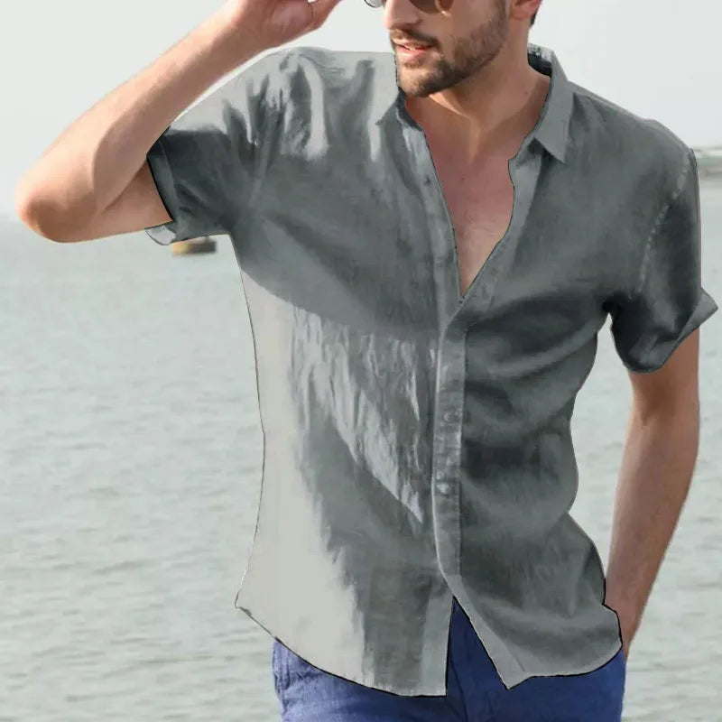 Ansel | Casual Korte Mouw Overhemd