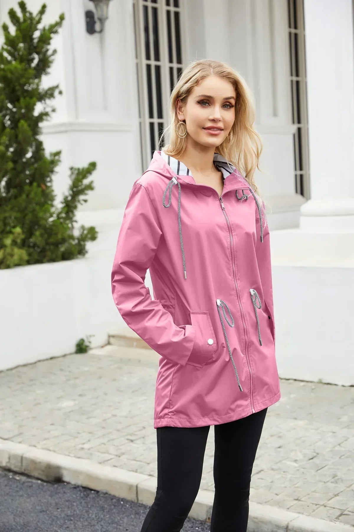 Ashlie | Casual Regenjas Met Capuchon