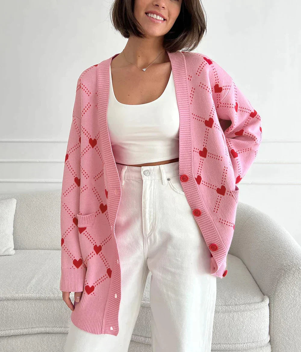 Kalin | Hartjes Patroon Vest