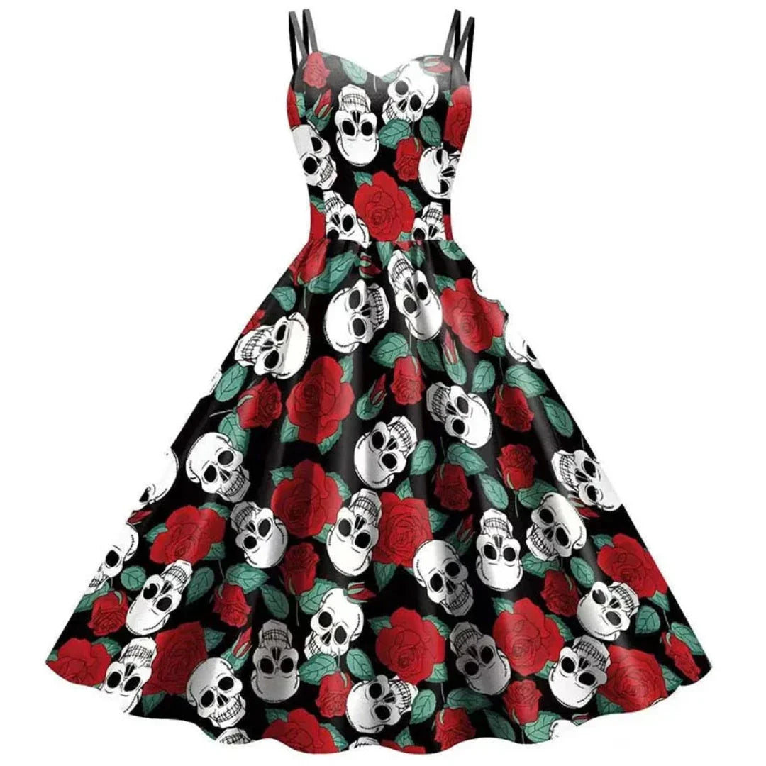 Selisse | Gotische Print Jurk