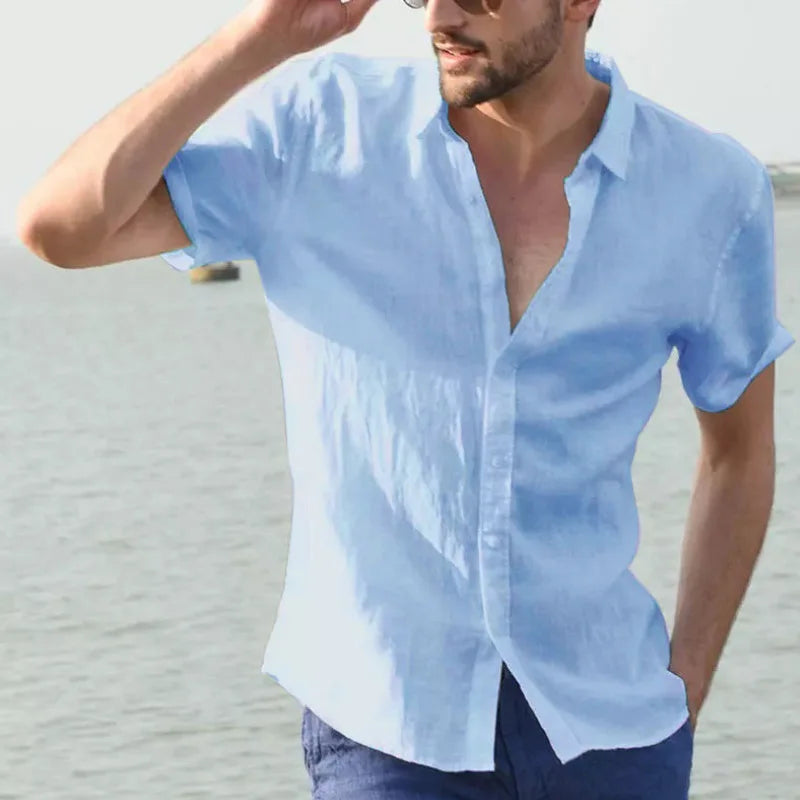 Ansel | Casual Korte Mouw Overhemd