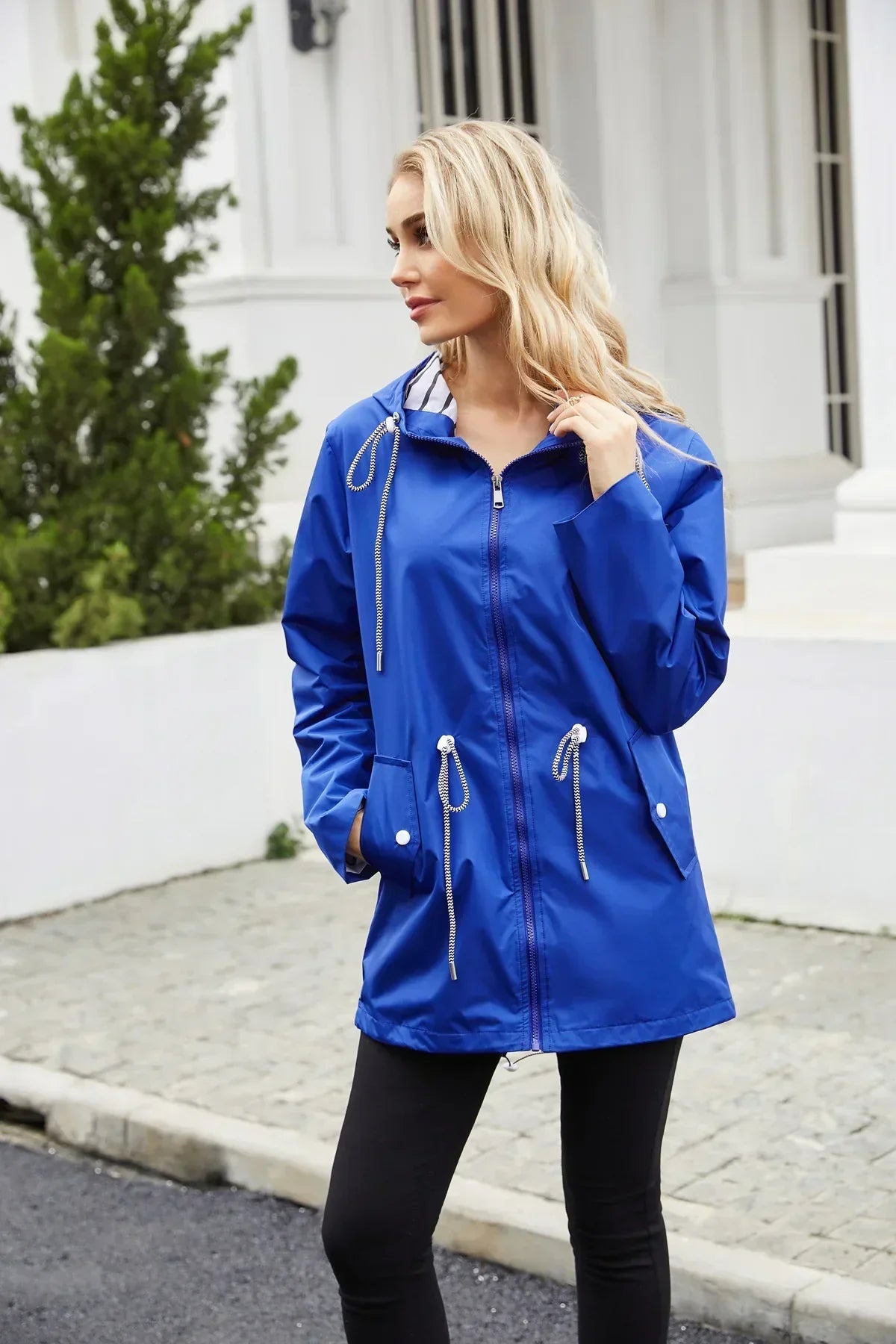 Ashlie | Casual Regenjas Met Capuchon