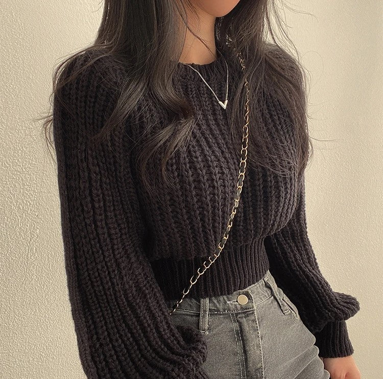 Loulou | Gebreide Cropped Trui