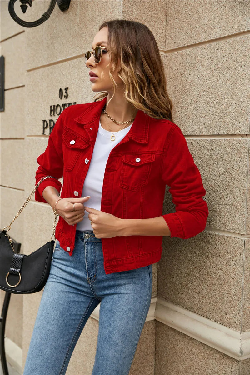 Cessie | Trendy Kort Spijkerjack