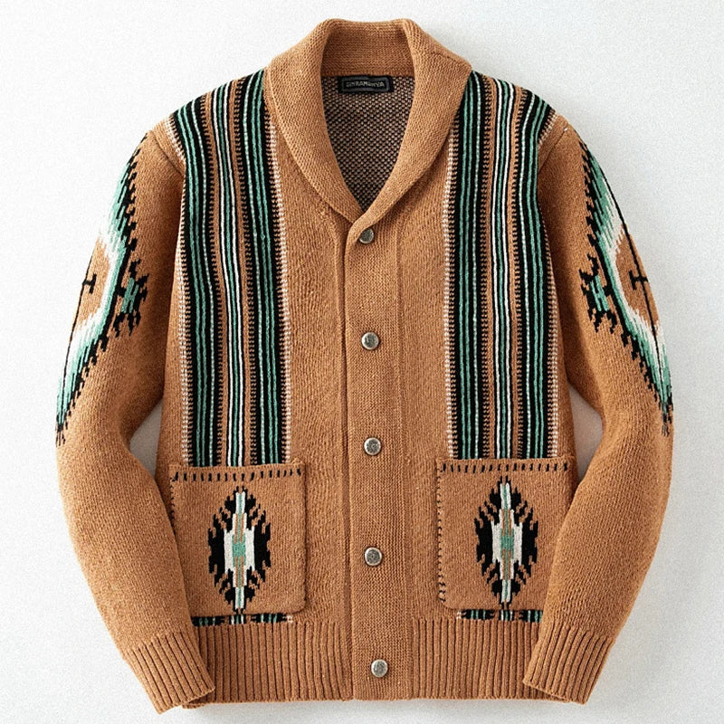 Rudd | Vintage Herenvest Met Patroon