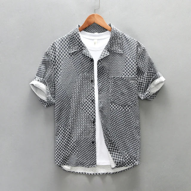 Caladon | Geometrisch Patronen Overhemd