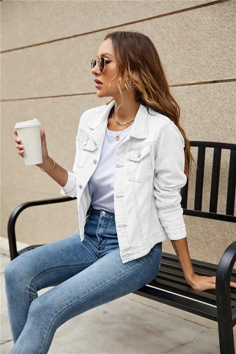 Cessie | Trendy Kort Spijkerjack
