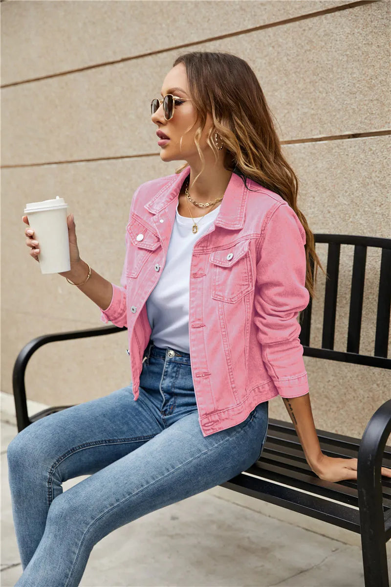 Cessie | Trendy Kort Spijkerjack