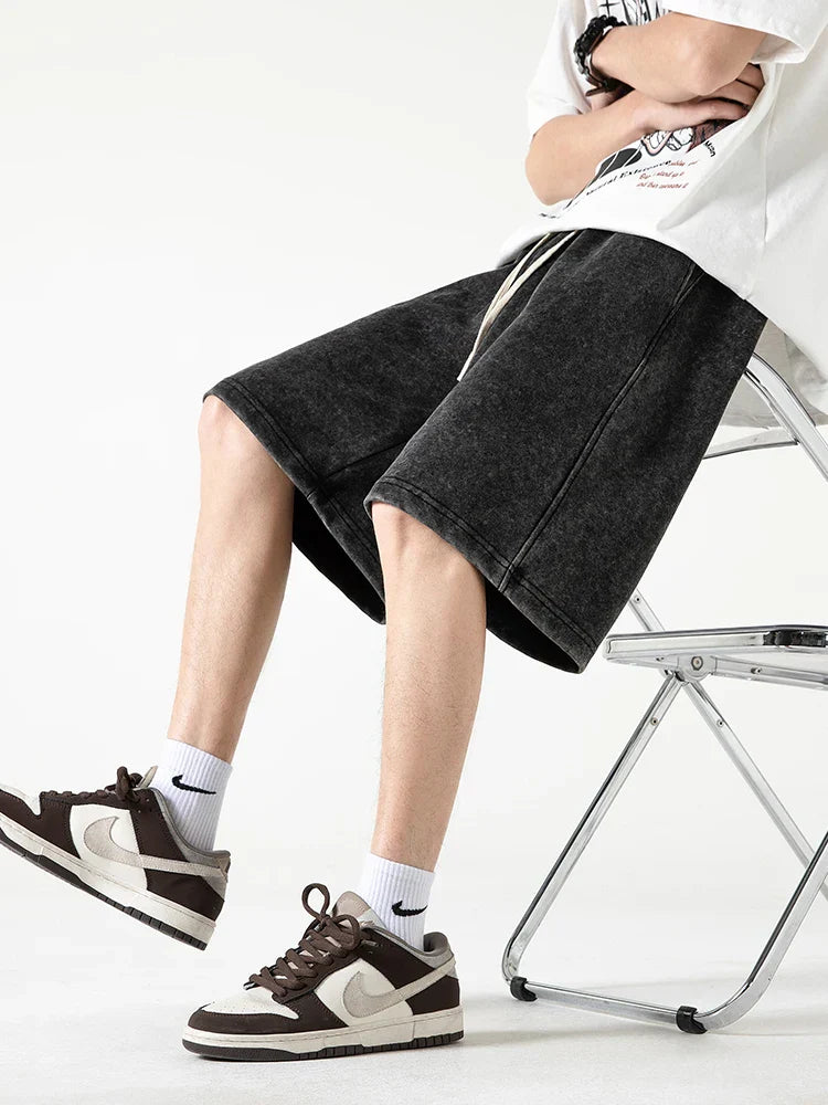 Heren Shorts – Relaxte Pasvorm – Ademend Textiel – Trekkoord