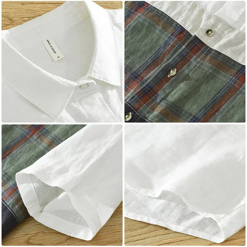 Malden | Casual Patchwork Overhemd